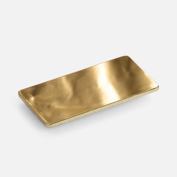 Значок Magnet Matto, золотистый глянцевый, 2x4 см