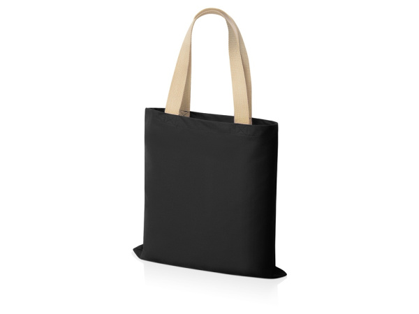 Сумка для шопинга «Steady» хлопковая с парусиновыми ручками, 260 г/м2, Цвет черный