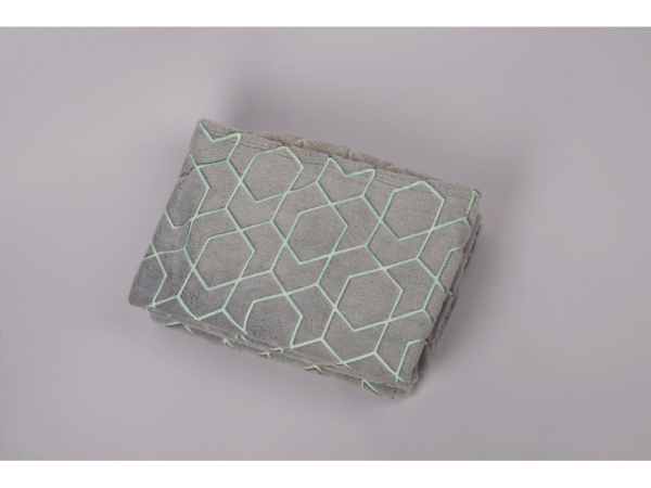 Светящийся в темноте плед «Lattice», Цвет серый