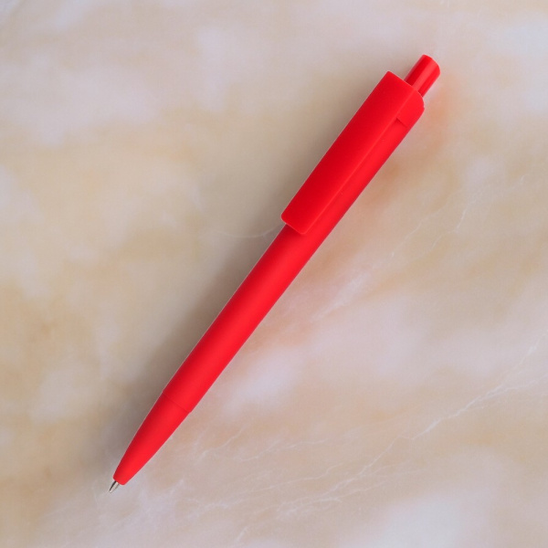 Ручка шариковая Agata софт-тач / Классический дизайн с удобным клипом