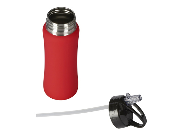 Бутылка для воды «Bottle C1», soft touch, 600 мл, Цвет красный