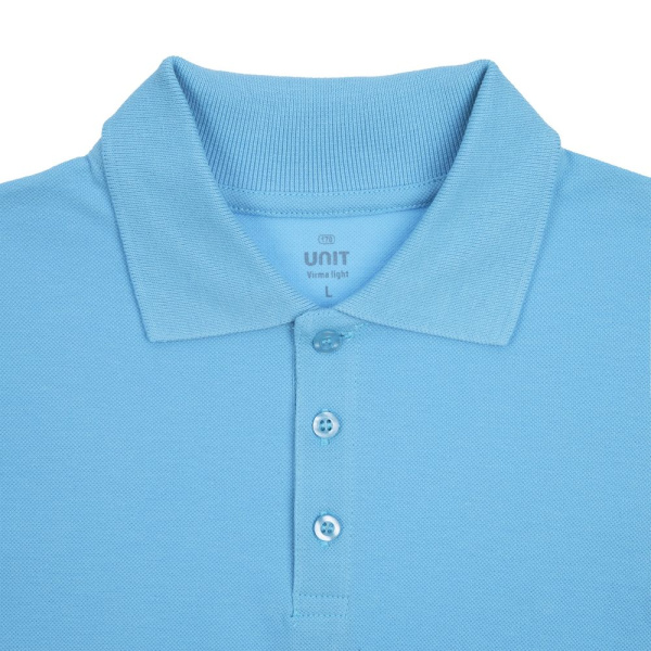 Рубашка поло мужская Virma Light, голубая, S–3XL