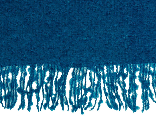Плед акриловый «Mohair», Цвет синий