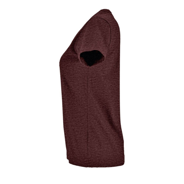 Футболка женская Imperial Fit Women, бордовый меланж, S–XXL