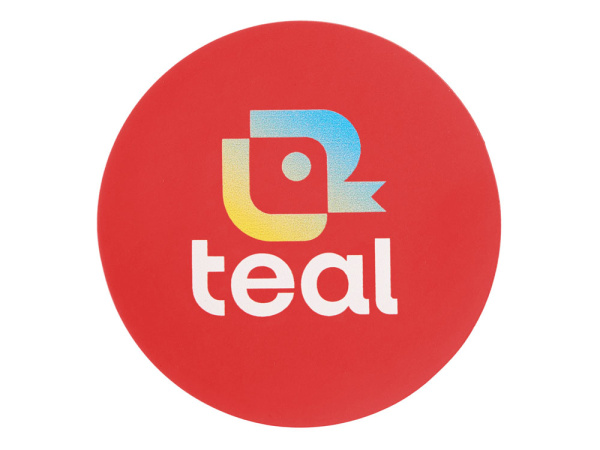 Патч «Круг», soft-touch, Цвет красный