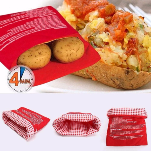 Мешочек для запекания картофеля (картошки) в микроволновой печи Potato Express 4 минуты