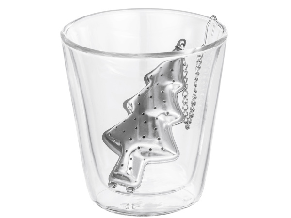 Набор «Brewing»: кружка и ситечко для чая, Цвет прозрачный, серебристый