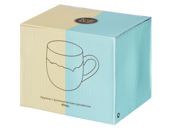 Кружка с вулканическим дизайном «Etna», Цвет синий