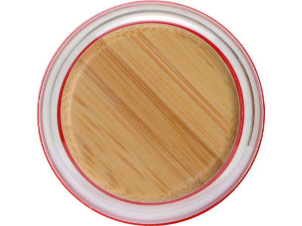 Стеклянная бутылка для воды в силиконовом чехле «Refine», Цвет красный