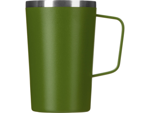 Стальная кружка с двойными стенками и порошковым покрытием «Tibet», Цвет хаки