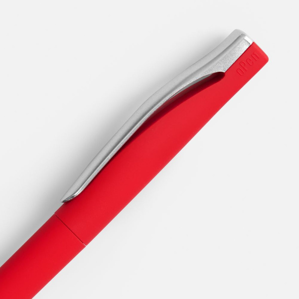 Ручка шариковая Pin Soft Touch, красная, 14,5х1,0 см