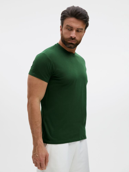 Футболка унисекс Regent 150, темно-зеленая, XS–3XL