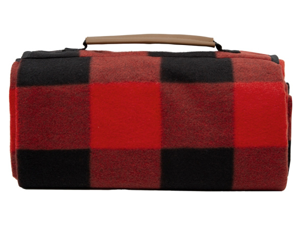 Плед для пикника «Recreation», Цвет красный/черный