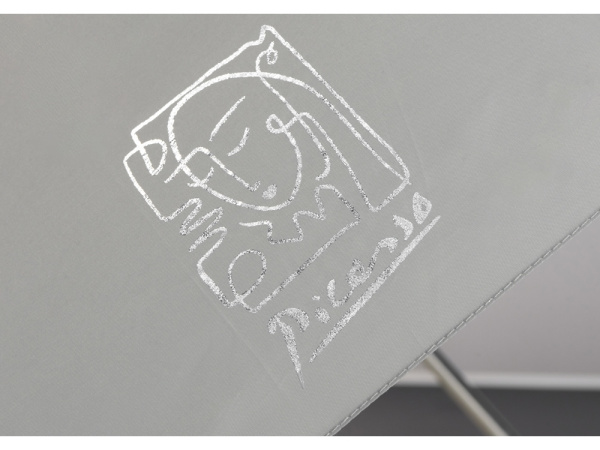 Зонт «Picau» c трафаретной печатью фольгой, Цвет серый