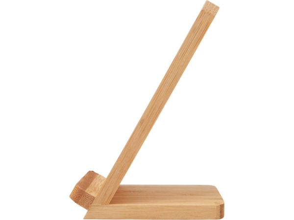 Беспроводное зарядное устройство 2-в-1 с подсветкой лого «Reedia S4», 15 Вт, Цвет черный/натуральный