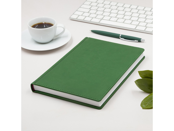 Ежедневник А5 датированный «Velvet» на 2026 год, Цвет зеленый