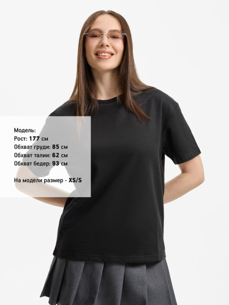 Футболка унисекс Durington, черная, XS–4XL