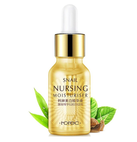 Сыворотка для лица Rorec Nursing Snail Mticulos с улиткой и гиалуроновой кислотой, 15 ml