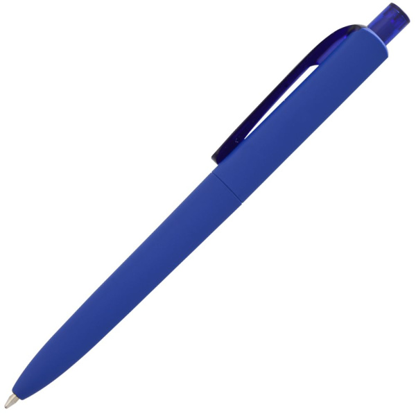 Ручка шариковая Prodir DS8 PRR-T Soft Touch, синяя, 14х1,1 см