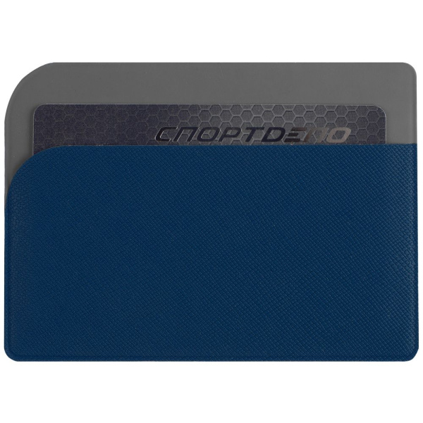 Чехол для карточек Dual, синий, 10х7,2 см