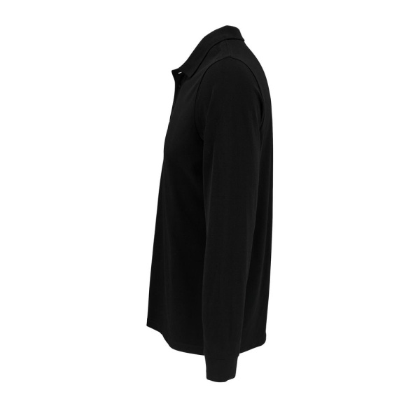 Рубашка поло с длинным рукавом Prime LSL, черная, XS–5XL