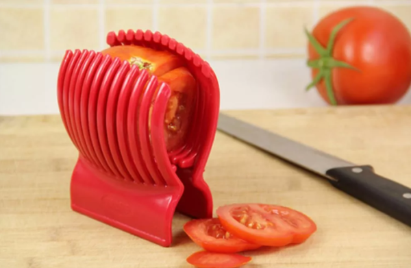 Ломтерезка-держатель овощей и фруктов (помидор, огурцов и др) Tomato Slicer