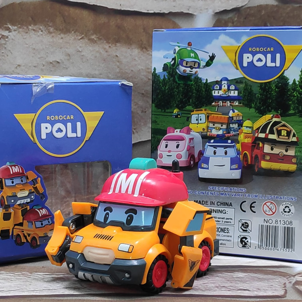 Трансформер игрушка Silverlit Robocar Poli Марк оранжевый/красный