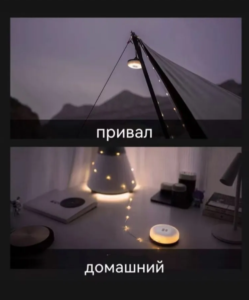 Электрогирлянда уличная люминесцентная (энергосберегающая), питание от порта USB, встроенный аккумулятор