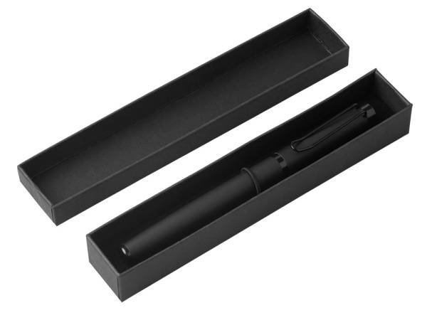 Металлическая ручка роллер «Black Lama» soft-touch, Цвет черный