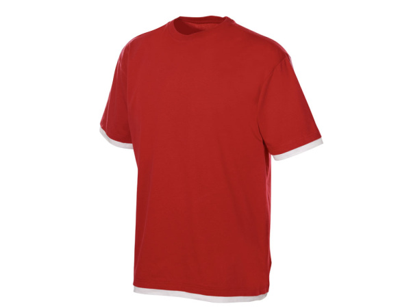 Футболка «Rotterdam» мужская, Размер XL, Цвет красный/белый