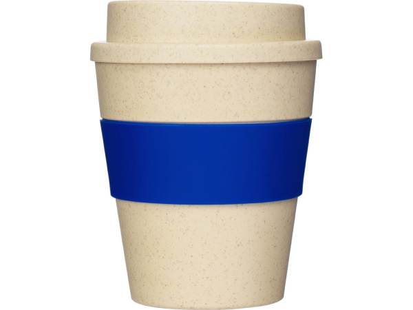 Стакан из пшеничного соломенного волокна «Madrid», Цвет бежевый/синий