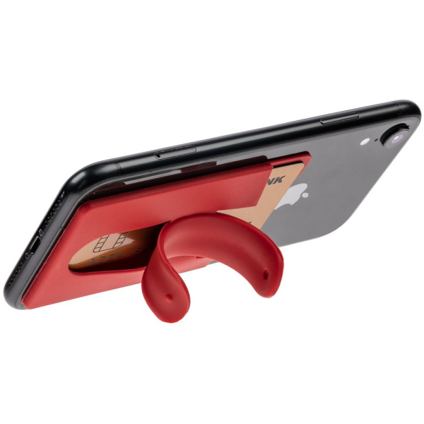 Чехол для карты на телефон Carver, красный, 5,7х9,6х0,5 см