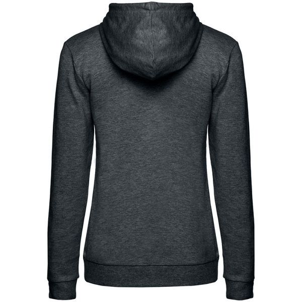 Толстовка с капюшоном женская Hoodie, серый меланж (антрацит), XS–XXL