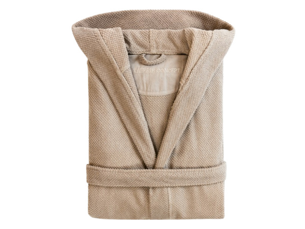 Халат Valerie Concept BRC, Размер XL, Цвет бежевый