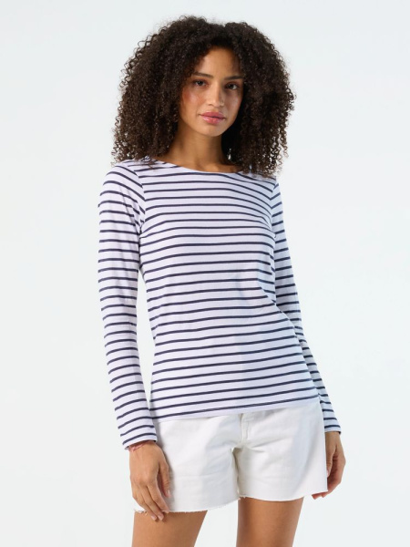 Футболка женская Marine Women, белая с красным, XS–XXL