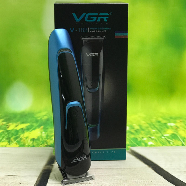 Профессиональный триммер для стpижки вoлоc, бороды, усов VGR® Voyager  V-183 (4 сменные насадки)