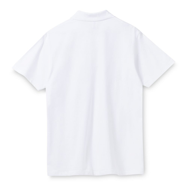 Рубашка поло мужская Spring 210, белая, S–5XL