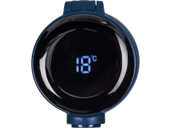 Вакуумная термокружка с индикатором и медной изоляцией «Bravo», тубус, 400 мл, Цвет темно-синий