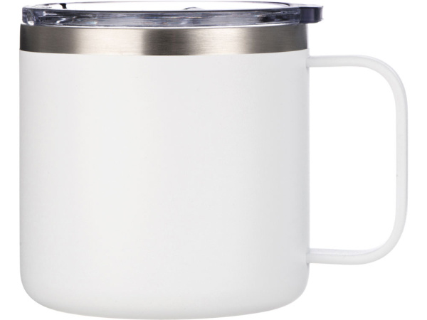 Стальная кружка с двойными стенками «Alaska», Цвет белый
