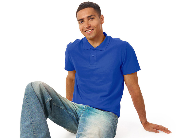 Рубашка поло "First 2.0" мужская, Размер XL, Цвет синий классический