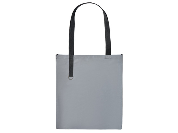 Светоотражающая сумка для шопинга «Neo Reflector» с кольцом, Цвет серый светоотражающий