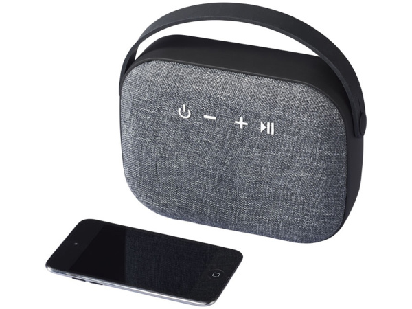 Динамик Bluetooth® с тканым материалом, Цвет черный