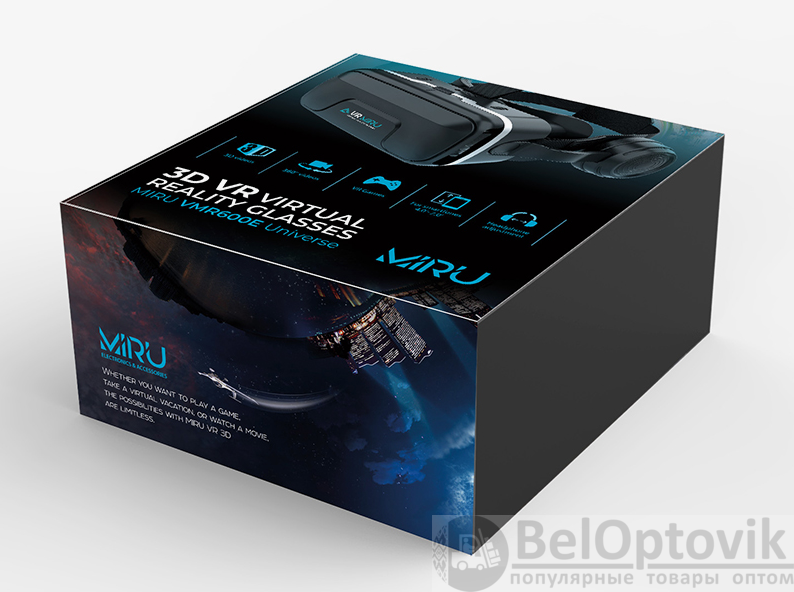 Очки виртуальной реальности MIRU VMR600E Universe для смартфона 4-7" + встроенные проводные наушники