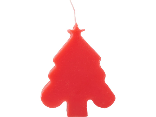 Свеча «Елочка», Цвет красный