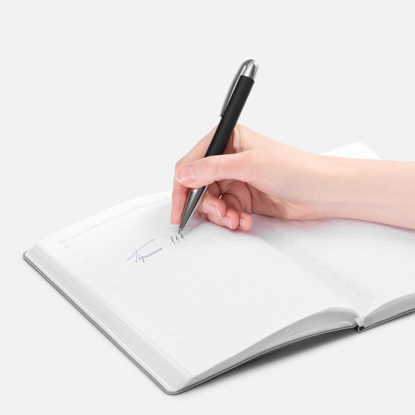 Ручка шариковая Arc Soft Touch, черная, 13,8х1,2 см
