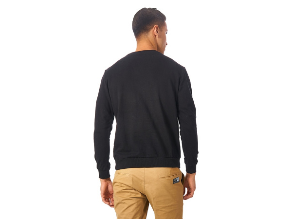 Свитшот «Motion» с начесом, унисекс, Размер 2XL, Цвет черный