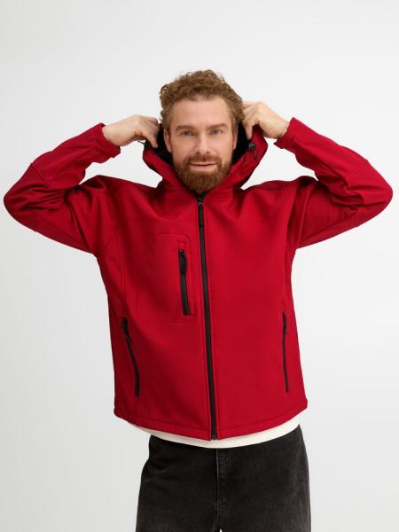 Куртка мужская с капюшоном Replay Men 340, красная, XS–3XL