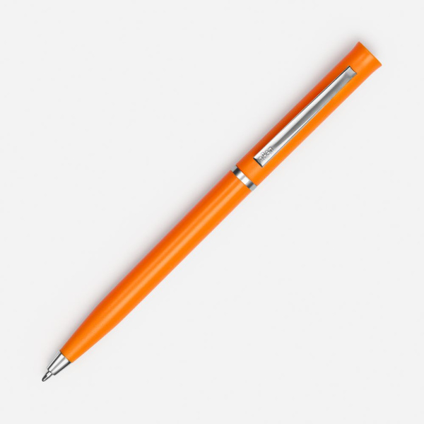 Ручка шариковая Euro Chrome, оранжевая, 13,3х0,8 см
