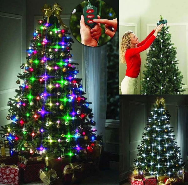 Новогодняя гирлянда Tree Dazzler,  8 нитей, дл.170 см (64 лампы d 2,5 см), 220 V.