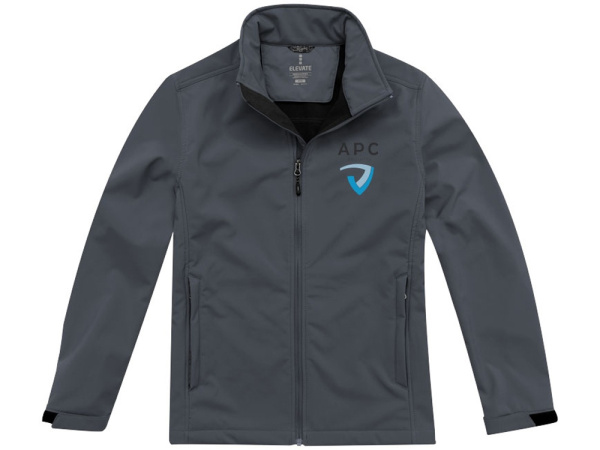 Куртка софтшел "Maxson" мужская, Размер M, Цвет серый/черный